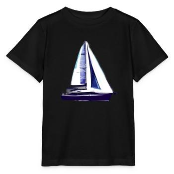 Sailing ship Sailing Sailing Sailing Sailboat - Stanley/Stella MINI CREATOR Kids’ T-Shirt - black - Front - Mikhail (115cm)
