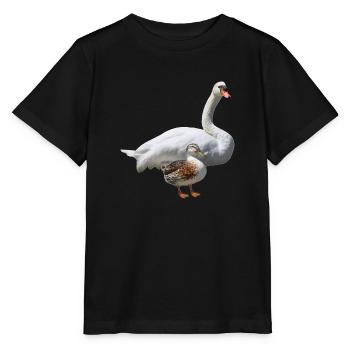 Cygne - T-shirt bio MINI CREATOR Stanley/Stella Enfant - noir - Devant - Mikhail (115cm)