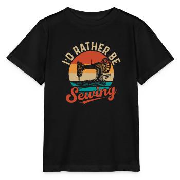 Je préfère coudre des machines à coudre - T-shirt bio MINI CREATOR Stanley/Stella Enfant - noir - Devant - Mikhail (115cm)