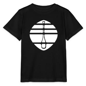 weißes Paddel Logo - Stanley/Stella Kinder T-Shirt MINI CREATOR  - Schwarz - Vorne - Mikhail (115cm)