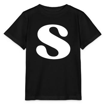 Buchstaben s - Stanley/Stella Kinder T-Shirt MINI CREATOR  - Schwarz - Vorne - Mikhail (115cm)