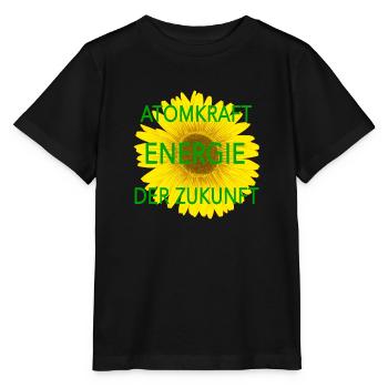 Atomkraft Energie der Zukunft - Stanley/Stella Kinder T-Shirt MINI CREATOR  - Schwarz - Vorne - Mikhail (115cm)