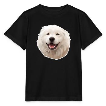 Berger de Maremme et des Abruzzes - T-shirt bio MINI CREATOR Stanley/Stella Enfant - noir - Devant - Mikhail (115cm)