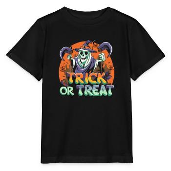 Halloween Der Sensenmann des Schreckens - Stanley/Stella Kinder T-Shirt MINI CREATOR  - Schwarz - Vorne - Mikhail (115cm)