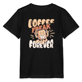 Le café est mon carburant - T-shirt bio MINI CREATOR Stanley/Stella Enfant - noir - Devant - Mikhail (115cm)