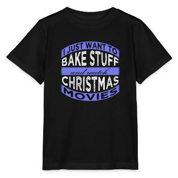Comic Dino Under The Tree Sayings Baker Appeal - Stanley/Stella MINI CREATOR Kids’ T-Shirt - black - Front - Mikhail (115cm)