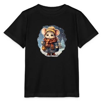 Church Mouse - Stanley/Stella MINI CREATOR Kids’ T-Shirt - black - Front - Mikhail (115cm)