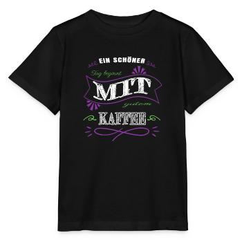 geek geschenk bday lieben coffeeshop geschenkidee - Stanley/Stella Kinder T-Shirt MINI CREATOR  - Schwarz - Vorne - Mikhail (115cm)