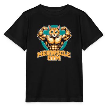 Mauz Fitnessstudio - Stanley/Stella Kinder T-Shirt MINI CREATOR  - Schwarz - Vorne - Mikhail (115cm)
