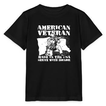 Army War Military Uniform Force Soldier Camouflage - Stanley/Stella MINI CREATOR Kids’ T-Shirt - black - Front - Mikhail (115cm)