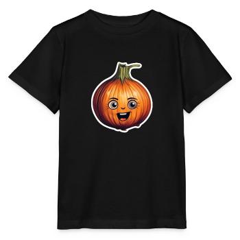 Onion Kawaii - Stanley/Stella MINI CREATOR Kids’ T-Shirt - black - Front - Mikhail (115cm)