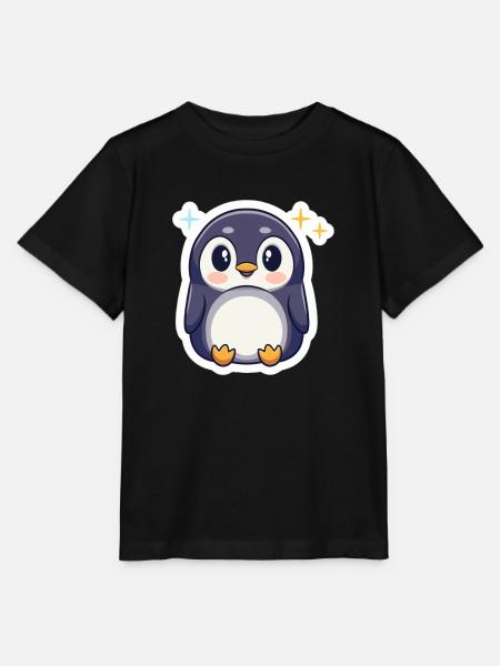 Pinguin-Liebhaber - Stanley/Stella Kinder T-Shirt MINI CREATOR - Schwarz