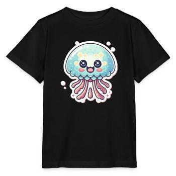 Jellyfish Lover - Stanley/Stella MINI CREATOR Kids’ T-Shirt - black - Front - Mikhail (115cm)