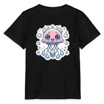 Jellyfish Lover - Stanley/Stella MINI CREATOR Kids’ T-Shirt - black - Front - Mikhail (115cm)