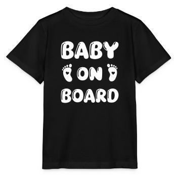 Bébé à bord Baby Feet - T-shirt bio MINI CREATOR Stanley/Stella Enfant - noir - Devant - Mikhail (115cm)