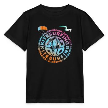 BigAir Windkind 2 - Stanley/Stella Kinder T-Shirt MINI CREATOR  - Schwarz - Vorne - Mikhail (115cm)