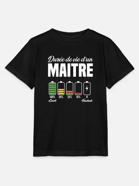 Maitre D'école Pour Fin D'année Scolaire - T-shirt bio MINI CREATOR Stanley/Stella Enfant - noir