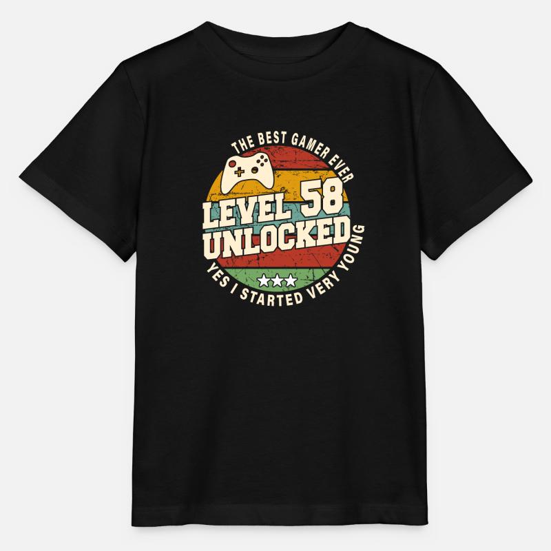 Original 1966 58. Jubiläum Retro Geschenk - Stanley/Stella Kinder T-Shirt MINI CREATOR  - Schwarz