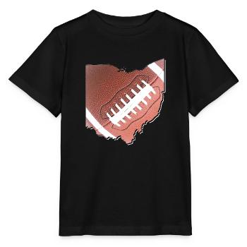 Ohio (United States) | real football | Map - Stanley/Stella MINI CREATOR Kids’ T-Shirt - black - Front - Mikhail (115cm)