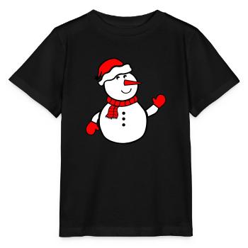 schneemann - Stanley/Stella Kinder T-Shirt MINI CREATOR  - Schwarz - Vorne - Mikhail (115cm)