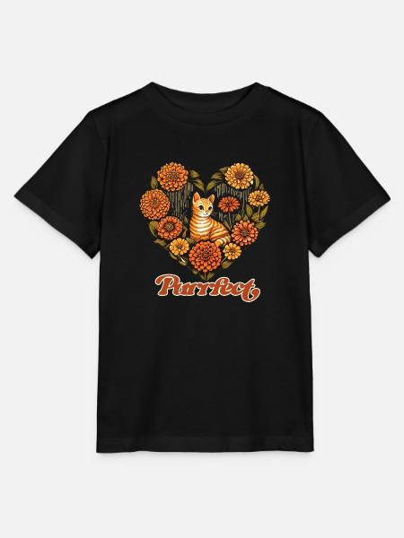 Purrfect - Stanley/Stella Kinder T-Shirt MINI CREATOR - Schwarz