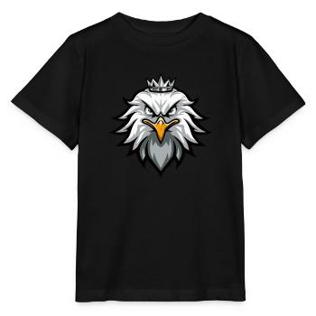 Couronne d'aigle - T-shirt bio MINI CREATOR Stanley/Stella Enfant - noir - Devant - Mikhail (115cm)