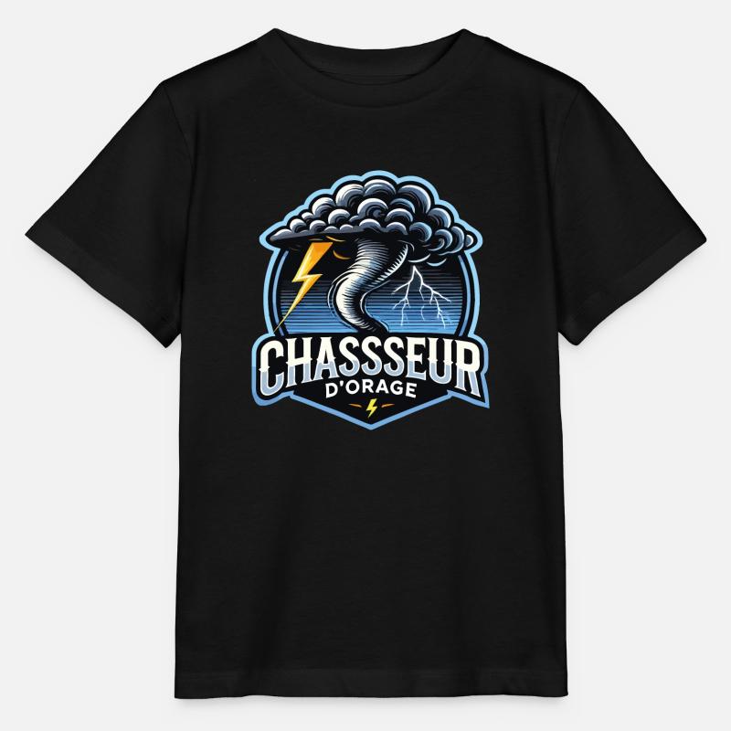 chasseur d'orage - T-shirt bio MINI CREATOR Stanley/Stella Enfant - noir