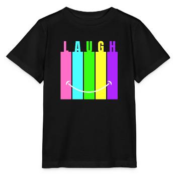 Rire au néon - T-shirt bio MINI CREATOR Stanley/Stella Enfant - noir - Devant - Mikhail (115cm)
