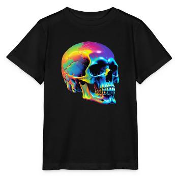 Skull - Stanley/Stella Kinder T-Shirt MINI CREATOR  - Schwarz - Vorne - Mikhail (115cm)