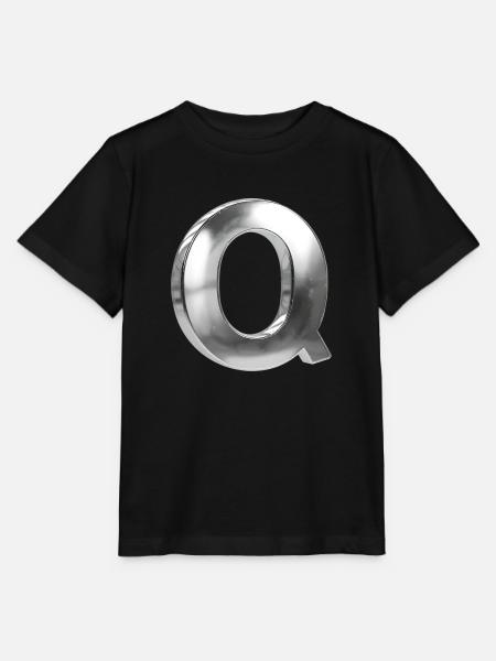 Chrome ,, Q " Metallic - Stanley/Stella Kinder T-Shirt MINI CREATOR - Schwarz