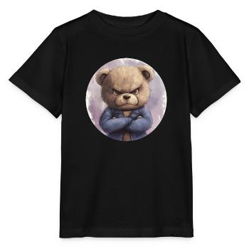 Ober-Teddy : Courageux et déterminé - T-shirt bio MINI CREATOR Stanley/Stella Enfant - noir - Devant - Mikhail (115cm)