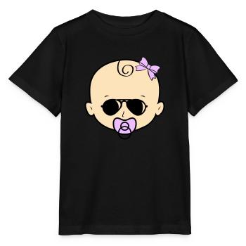 Lunettes de soleil pour bébé fille - T-shirt bio MINI CREATOR Stanley/Stella Enfant - noir - Devant - Mikhail (115cm)