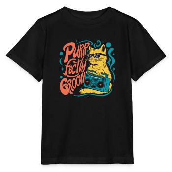 Parfaitement groovy - T-shirt bio MINI CREATOR Stanley/Stella Enfant - noir - Devant - Mikhail (115cm)