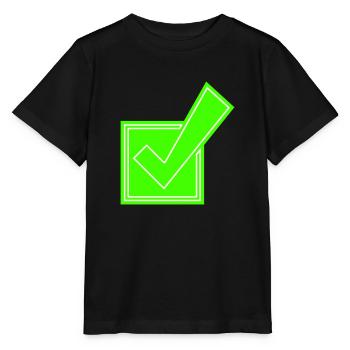 Cochez le symbole - T-shirt bio MINI CREATOR Stanley/Stella Enfant - noir - Devant - Mikhail (115cm)