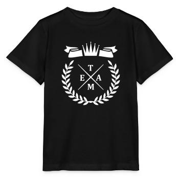 kranz team - Stanley/Stella Kinder T-Shirt MINI CREATOR  - Schwarz - Vorne - Mikhail (115cm)
