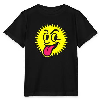 Sun Face Naughty - Stanley/Stella MINI CREATOR Kids’ T-Shirt - black - Front - Mikhail (115cm)