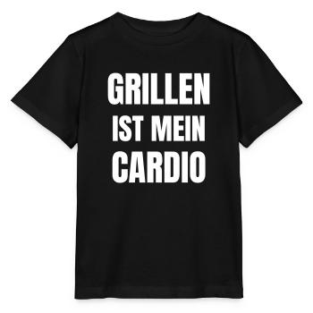 Les grillades sont mon cardio - T-shirt bio MINI CREATOR Stanley/Stella Enfant - noir - Devant - Mikhail (115cm)