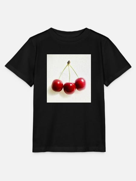 Kirsche - Stanley/Stella Kinder T-Shirt MINI CREATOR - Schwarz