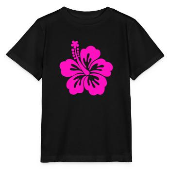 hibiscus - Stanley/Stella MINI CREATOR Kids’ T-Shirt - black - Front - Mikhail (115cm)