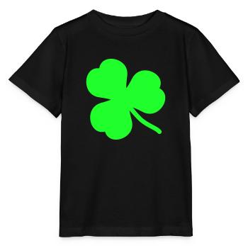 kleeblatt_2 - Stanley/Stella Kinder T-Shirt MINI CREATOR  - Schwarz - Vorne - Mikhail (115cm)