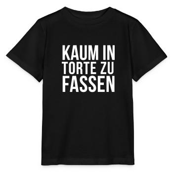 Torte Kuchen Gebäck Nachtisch Süßigkeiten Geschenk - Stanley/Stella Kinder T-Shirt MINI CREATOR  - Schwarz - Vorne - Mikhail (115cm)