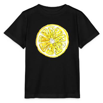 Zitrone - Stanley/Stella Kinder T-Shirt MINI CREATOR  - Schwarz - Vorne - Mikhail (115cm)