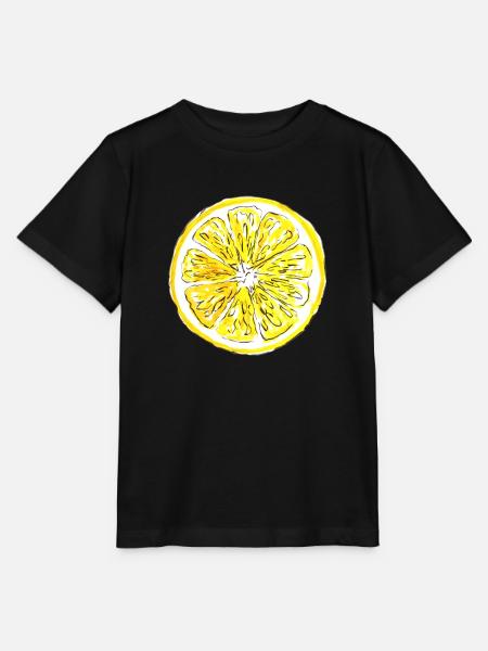 Zitrone - Stanley/Stella Kinder T-Shirt MINI CREATOR  - Schwarz