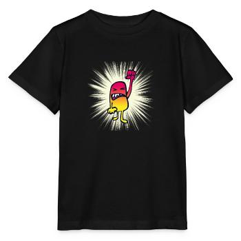 Wut-Boy - Stanley/Stella Kinder T-Shirt MINI CREATOR  - Schwarz - Vorne - Mikhail (115cm)