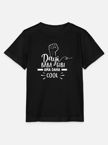 Dayi Baba gibi ama daha Cool Türkischer Onkel Baba - Stanley/Stella Kinder T-Shirt MINI CREATOR - Schwarz