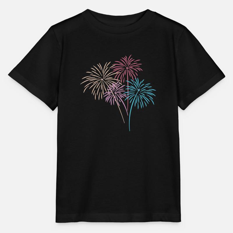 Feux d’artifice - T-shirt bio MINI CREATOR Stanley/Stella Enfant - noir