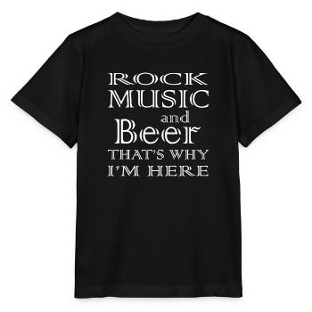 Rock Music Rock and Roll - Stanley/Stella MINI CREATOR Kids’ T-Shirt - black - Front - Mikhail (115cm)