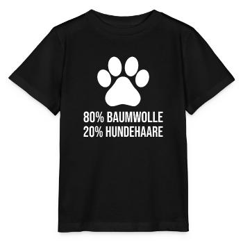 Baumwolle Hundehaare Lustiger Hunde Spruch - Stanley/Stella Kinder T-Shirt MINI CREATOR  - Schwarz - Vorne - Mikhail (115cm)