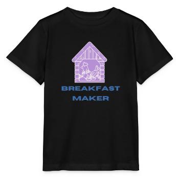 Breakfast MAKER - T-shirt bio MINI CREATOR Stanley/Stella Enfant - noir - Devant - Mikhail (115cm)