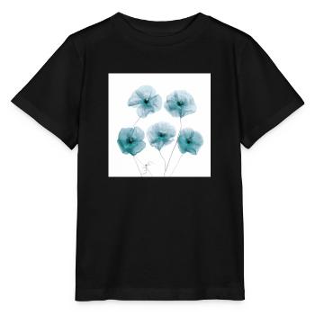 Coquelicot Photo Blanc Bleu Gris - T-shirt bio MINI CREATOR Stanley/Stella Enfant - noir - Devant - Mikhail (115cm)